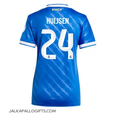 Real Madrid Dean Huijsen #24 Kolmaspaita Naiset 2025-26 Lyhythihainen Real Madrid Dean Huijsen #24 Kolmaspaita Naiset 2025-26 Lyhythihainen